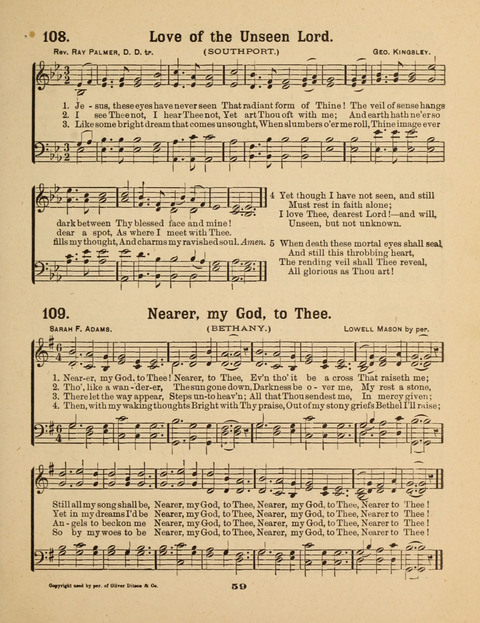 Select Songs for the Singing Service: in the Prayer Meeting and Sunday School page 59