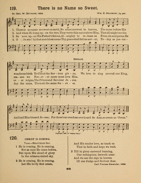 Select Songs for the Singing Service: in the Prayer Meeting and Sunday School page 65