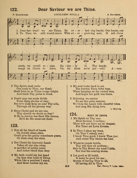 Select Songs for the Singing Service: in the Prayer Meeting and Sunday School page 67