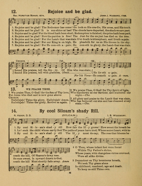 Select Songs for the Singing Service: in the Prayer Meeting and Sunday School page 8