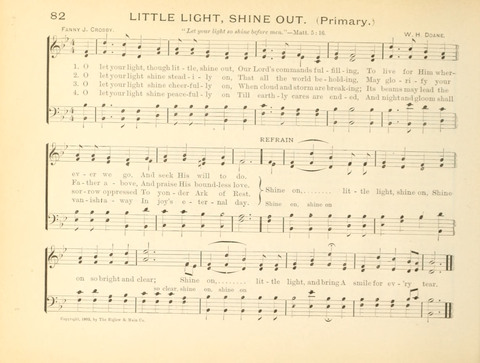 Sunny-Side Songs for Sunday Schools page 82