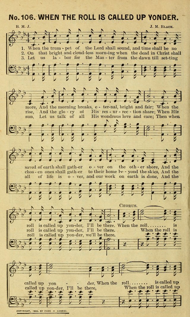 Special Songs: for Sunday schools, revival meetings, etc. page 106