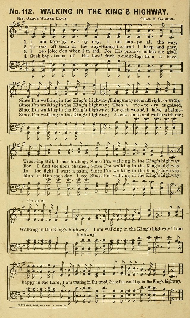 Special Songs: for Sunday schools, revival meetings, etc. page 112