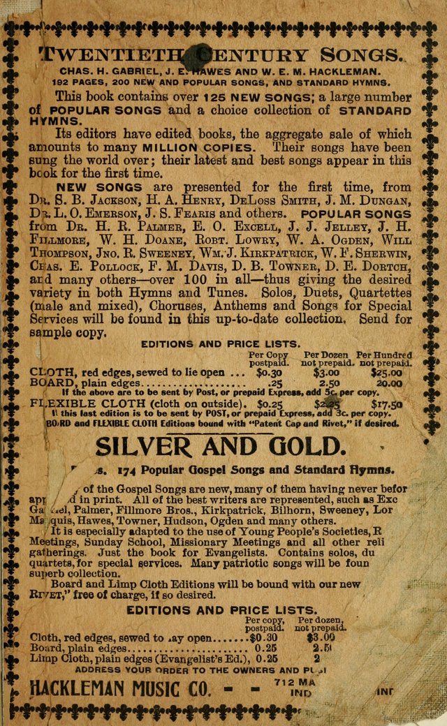 Special Songs: for Sunday schools, revival meetings, etc. page 159