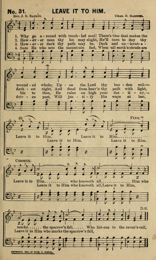 Special Songs: for Sunday schools, revival meetings, etc. page 31