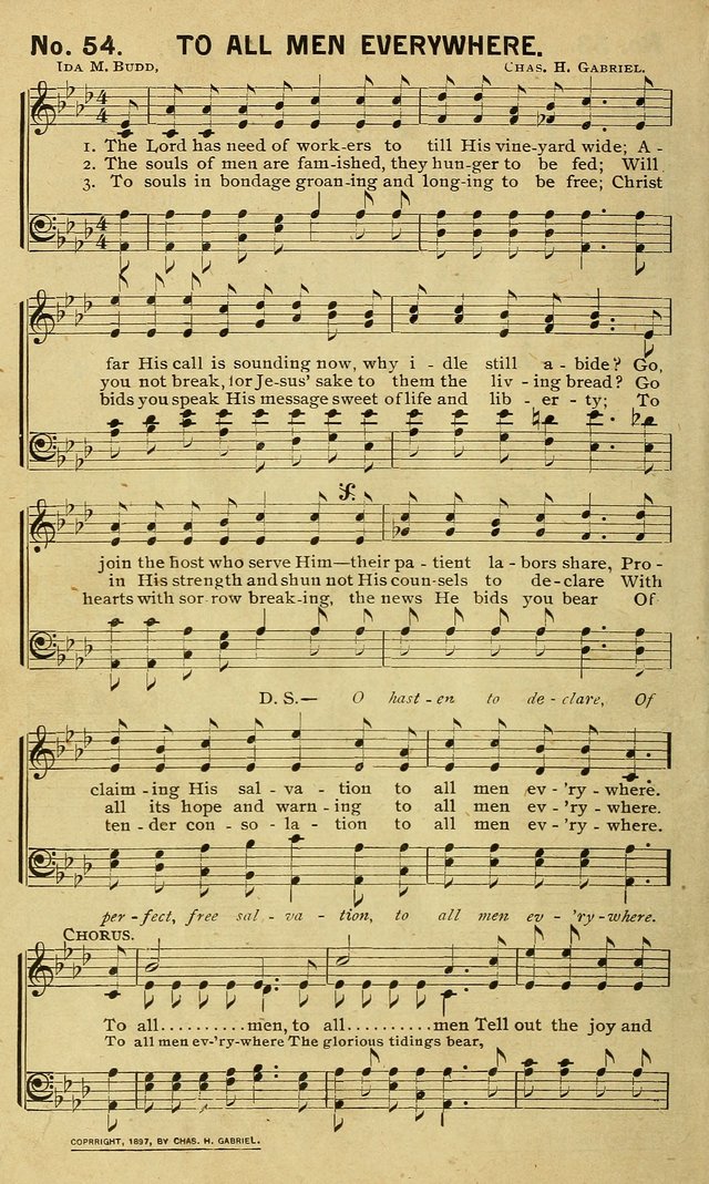 Special Songs: for Sunday schools, revival meetings, etc. page 54