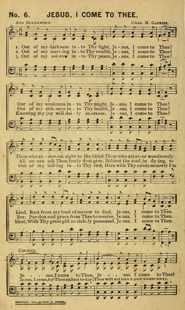 Special Songs: for Sunday schools, revival meetings, etc. page 6