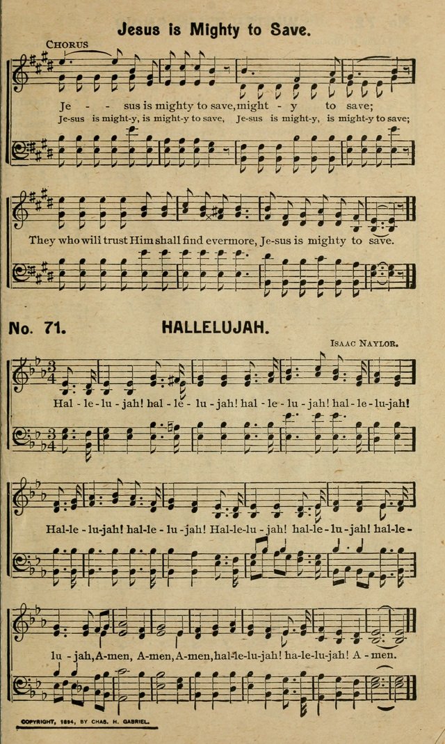 Special Songs: for Sunday schools, revival meetings, etc. page 71