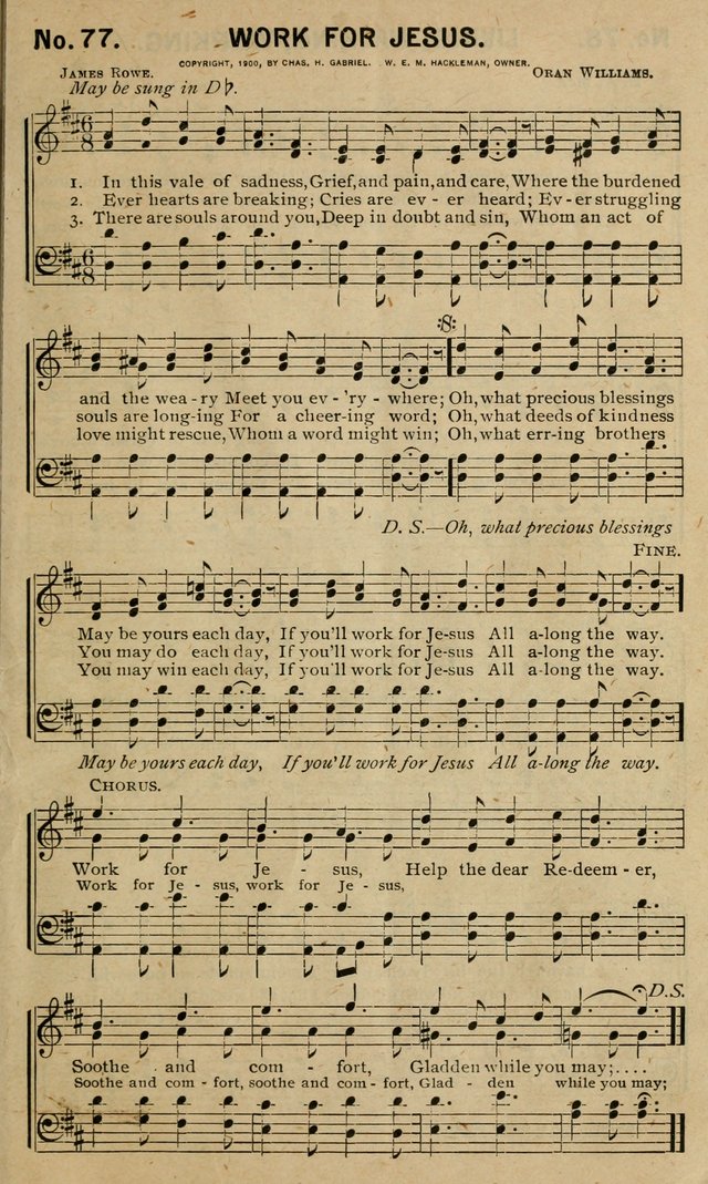 Special Songs: for Sunday schools, revival meetings, etc. page 77