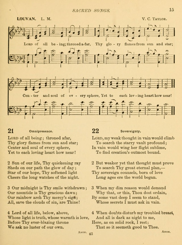 Sacred Songs for School Use page 18