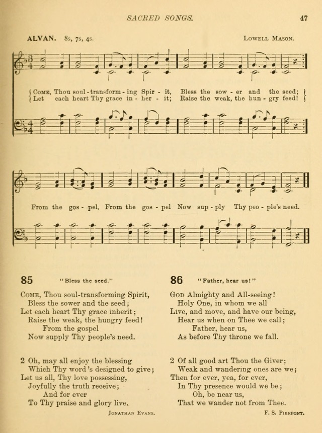 Sacred Songs for School Use page 50