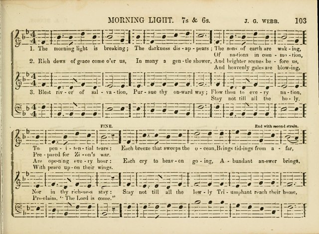 Songs for the Sabbath School and Vestry: designed especially for the Sabbath school and concert. With original and selected music page 100