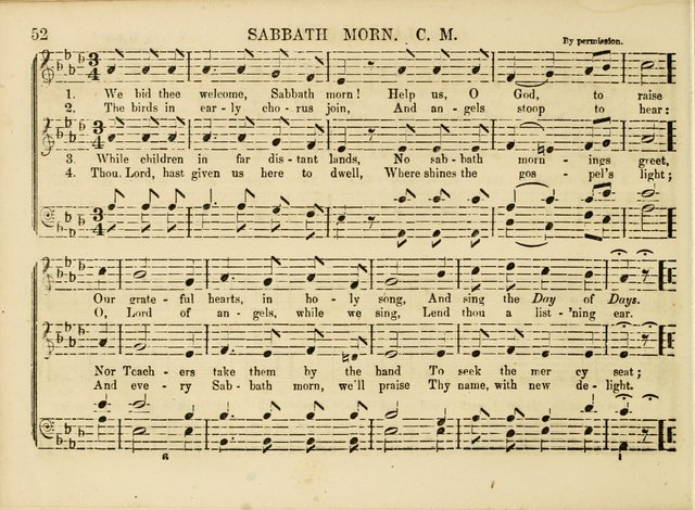 Songs for the Sabbath School and Vestry: designed especially for the Sabbath school and concert. With original and selected music page 49