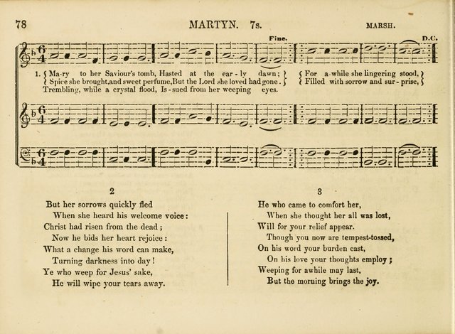 Songs for the Sabbath School and Vestry: designed especially for the Sabbath school and concert. With original and selected music page 75