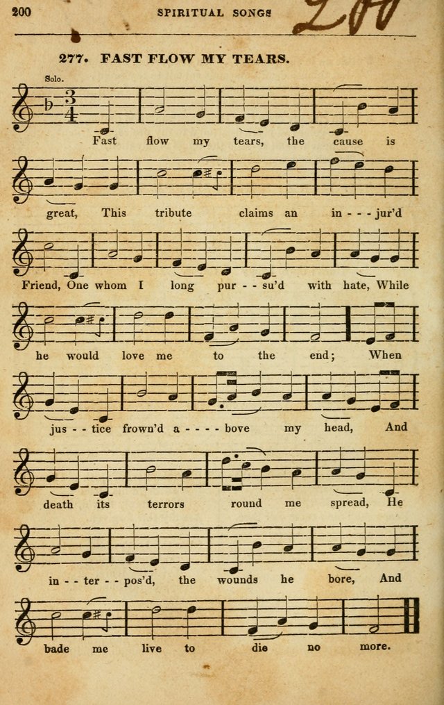 Spiritual Songs for Social Worship: adapted to the use of families and private circles in seasons of rivival, to missionary meetings, to the monthly concert, and to other occasions of special interest page 200