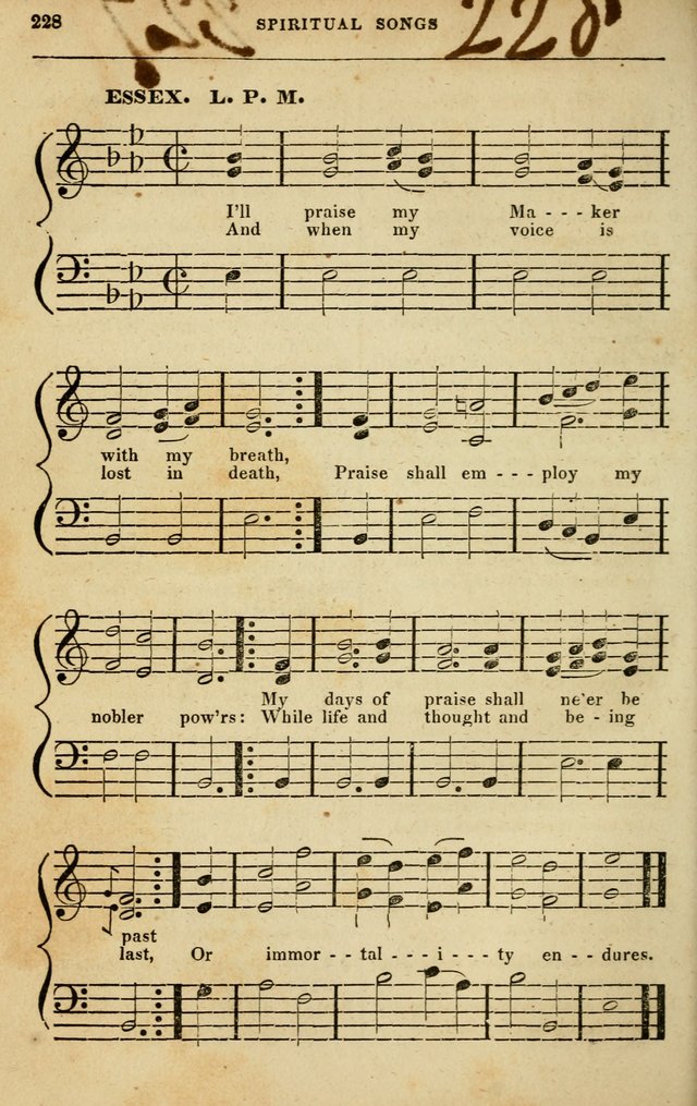 Spiritual Songs for Social Worship: adapted to the use of families and private circles in seasons of rivival, to missionary meetings, to the monthly concert, and to other occasions of special interest page 228