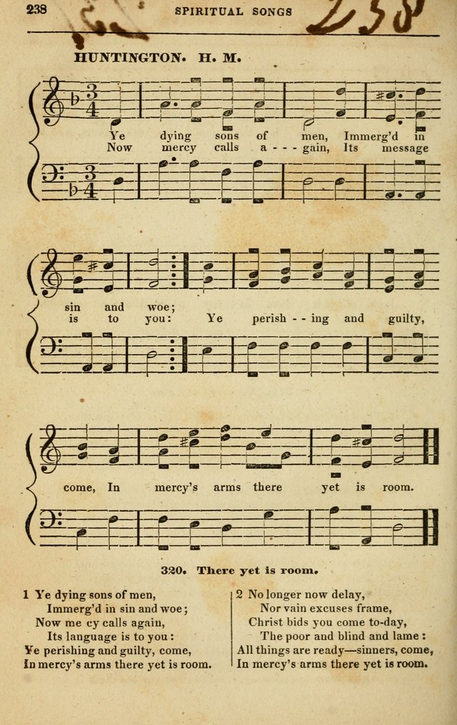 Spiritual Songs for Social Worship: adapted to the use of families and private circles in seasons of rivival, to missionary meetings, to the monthly concert, and to other occasions of special interest page 238