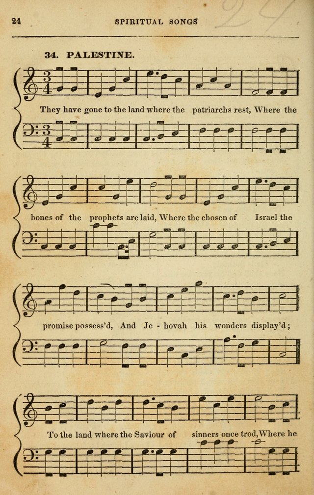 Spiritual Songs for Social Worship: adapted to the use of families and private circles in seasons of rivival, to missionary meetings, to the monthly concert, and to other occasions of special interest page 24