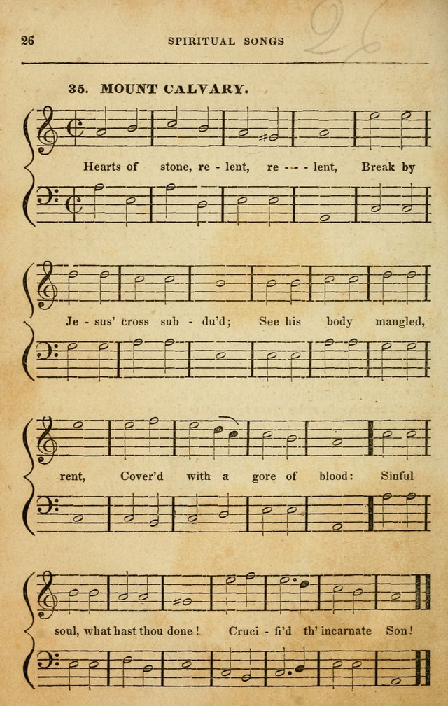 Spiritual Songs for Social Worship: adapted to the use of families and private circles in seasons of rivival, to missionary meetings, to the monthly concert, and to other occasions of special interest page 26