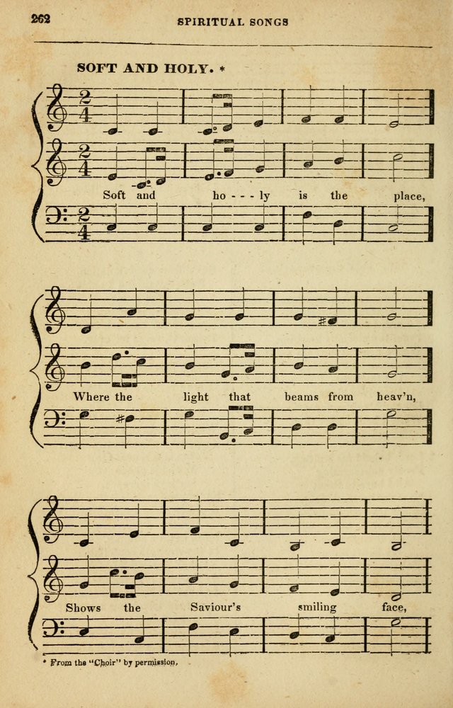 Spiritual Songs for Social Worship: adapted to the use of families and private circles in seasons of rivival, to missionary meetings, to the monthly concert, and to other occasions of special interest page 262