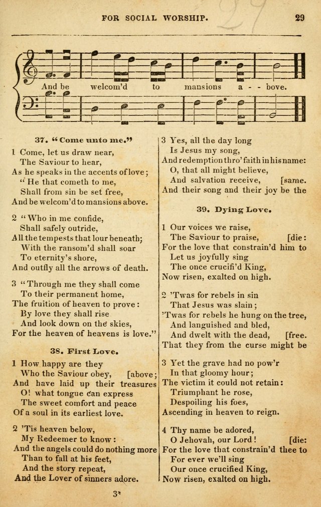 Spiritual Songs for Social Worship: adapted to the use of families and private circles in seasons of rivival, to missionary meetings, to the monthly concert, and to other occasions of special interest page 29