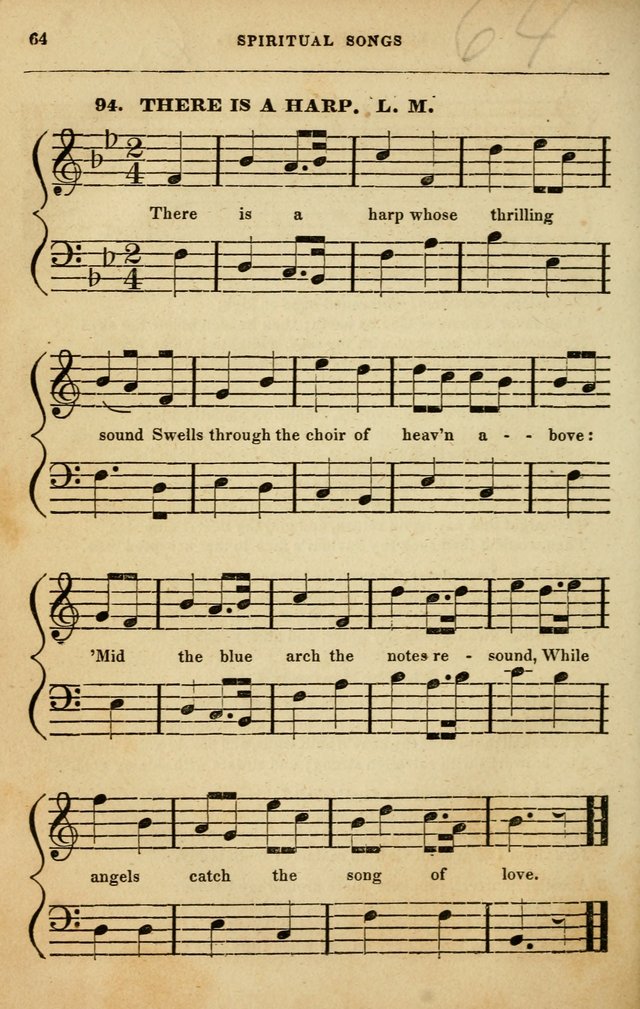 Spiritual Songs for Social Worship: adapted to the use of families and private circles in seasons of rivival, to missionary meetings, to the monthly concert, and to other occasions of special interest page 64