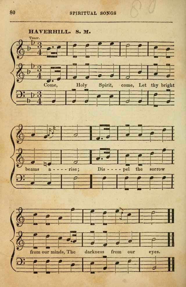 Spiritual Songs for Social Worship: adapted to the use of families and private circles in seasons of rivival, to missionary meetings, to the monthly concert, and to other occasions of special interest page 80