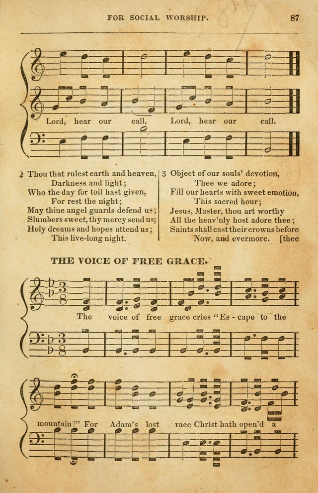 Spiritual Songs for Social Worship: adapted to the use of families and private circles in seasons of rivival, to missionary meetings, to the monthly concert, and to other occasions of special interest page 87