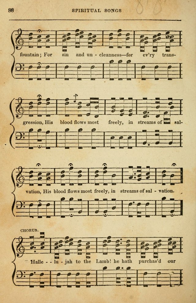 Spiritual Songs for Social Worship: adapted to the use of families and private circles in seasons of rivival, to missionary meetings, to the monthly concert, and to other occasions of special interest page 88