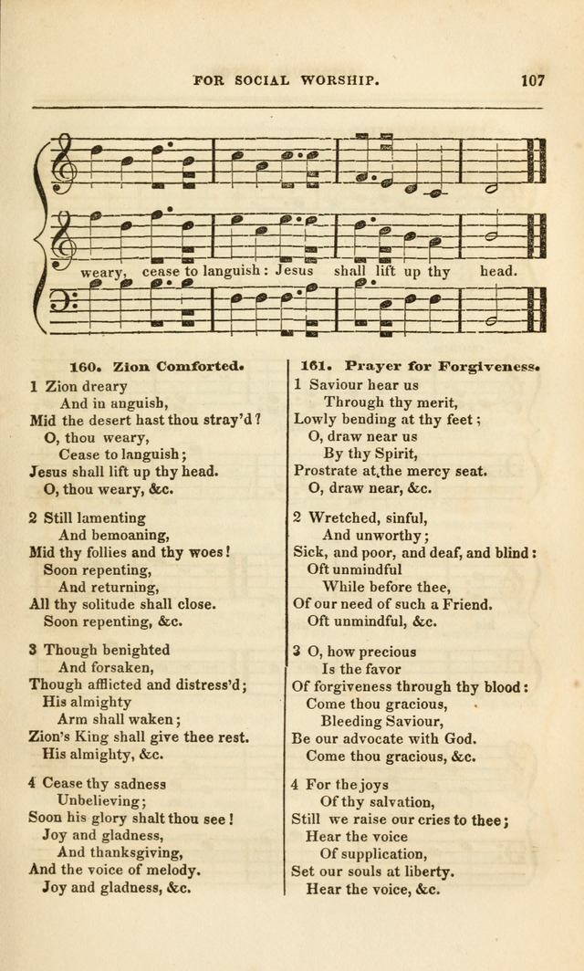 Spiritual Songs for Social Worship: adapted to the use of families and private circles, to missinary meetings, to monthly concert, and to other occasions of special interest.(Rev. and Enl. Ed.) page 107