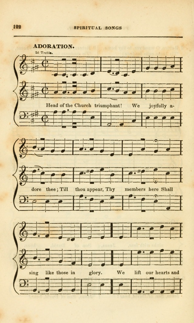 Spiritual Songs for Social Worship: adapted to the use of families and private circles, to missinary meetings, to monthly concert, and to other occasions of special interest.(Rev. and Enl. Ed.) page 122