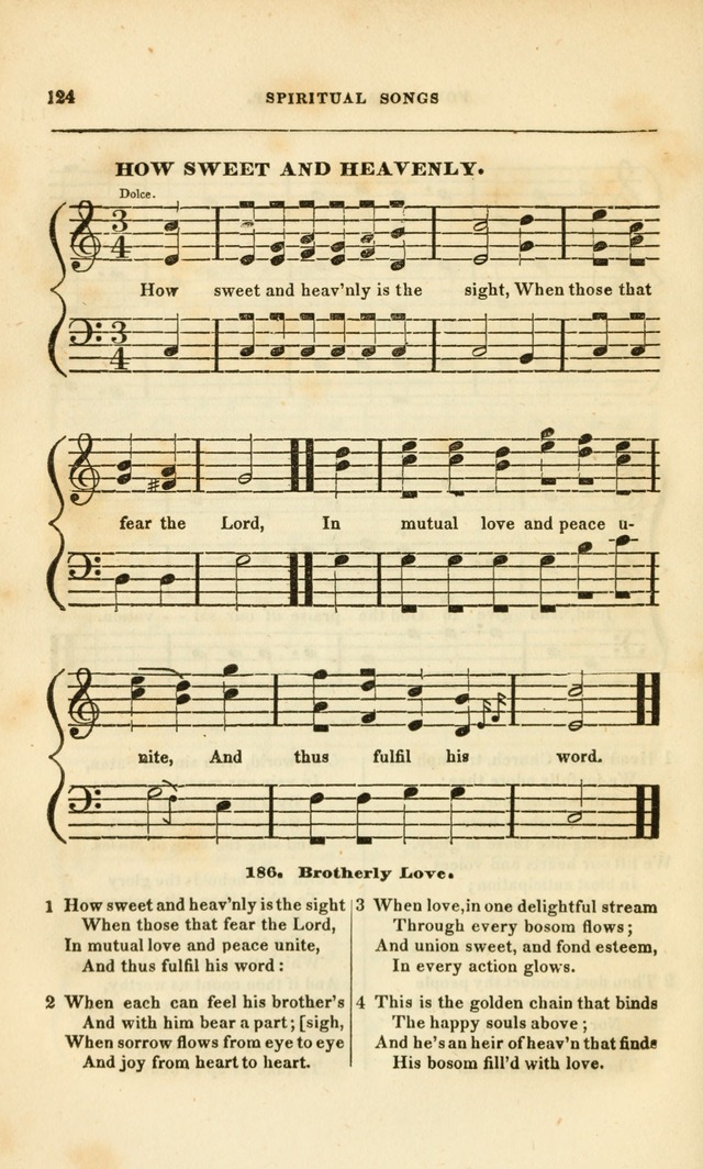 Spiritual Songs for Social Worship: adapted to the use of families and private circles, to missinary meetings, to monthly concert, and to other occasions of special interest.(Rev. and Enl. Ed.) page 124