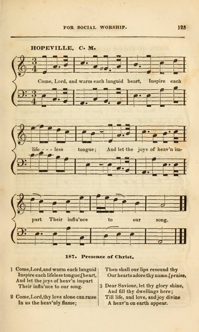 Spiritual Songs for Social Worship: adapted to the use of families and private circles, to missinary meetings, to monthly concert, and to other occasions of special interest.(Rev. and Enl. Ed.) page 125