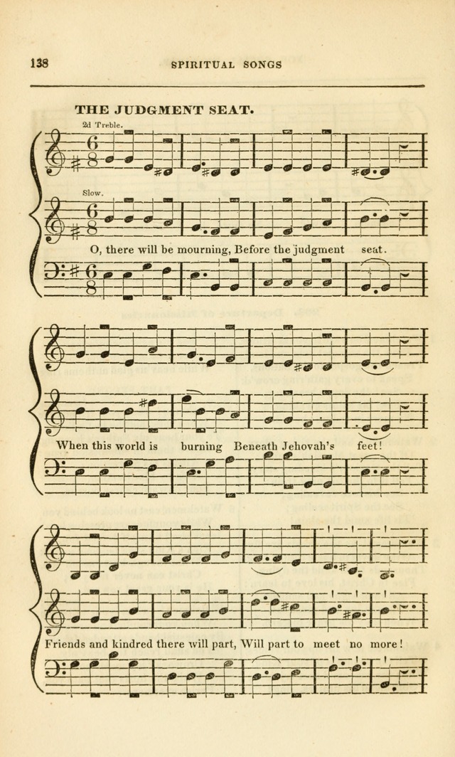 Spiritual Songs for Social Worship: adapted to the use of families and private circles, to missinary meetings, to monthly concert, and to other occasions of special interest.(Rev. and Enl. Ed.) page 138