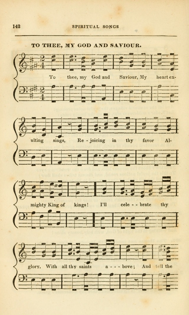 Spiritual Songs for Social Worship: adapted to the use of families and private circles, to missinary meetings, to monthly concert, and to other occasions of special interest.(Rev. and Enl. Ed.) page 142