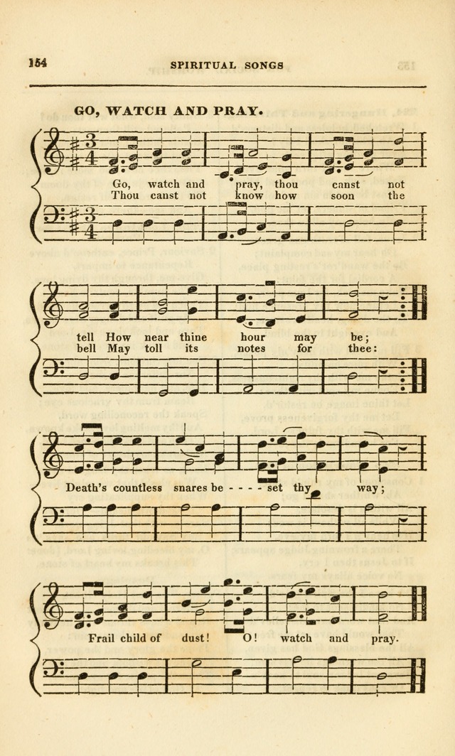 Spiritual Songs for Social Worship: adapted to the use of families and private circles, to missinary meetings, to monthly concert, and to other occasions of special interest.(Rev. and Enl. Ed.) page 154