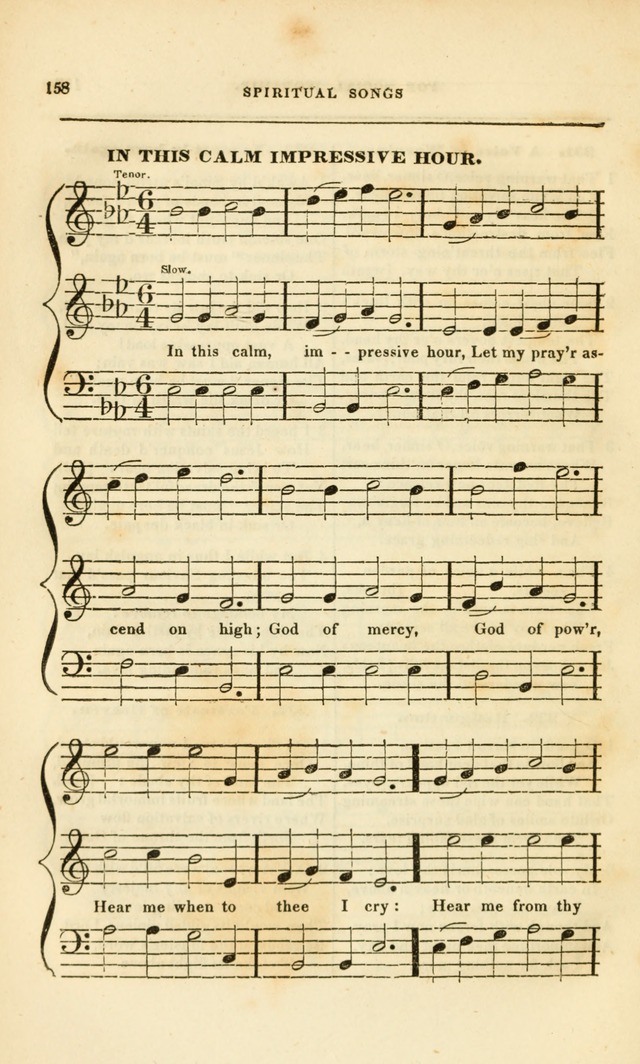 Spiritual Songs for Social Worship: adapted to the use of families and private circles, to missinary meetings, to monthly concert, and to other occasions of special interest.(Rev. and Enl. Ed.) page 158