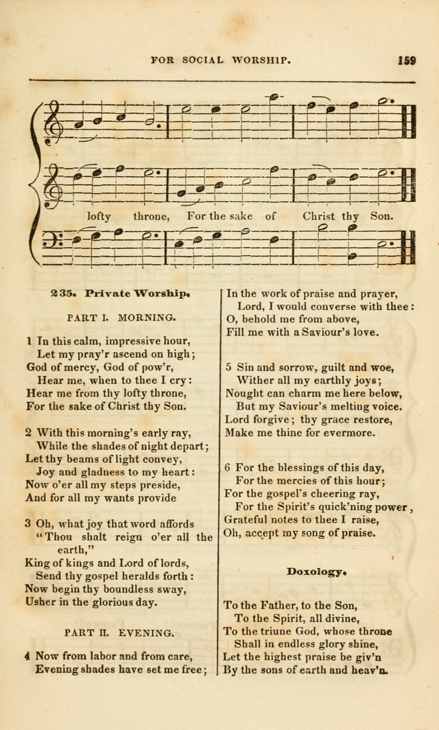 Spiritual Songs for Social Worship: adapted to the use of families and private circles, to missinary meetings, to monthly concert, and to other occasions of special interest.(Rev. and Enl. Ed.) page 159