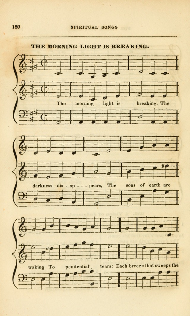 Spiritual Songs for Social Worship: adapted to the use of families and private circles, to missinary meetings, to monthly concert, and to other occasions of special interest.(Rev. and Enl. Ed.) page 180