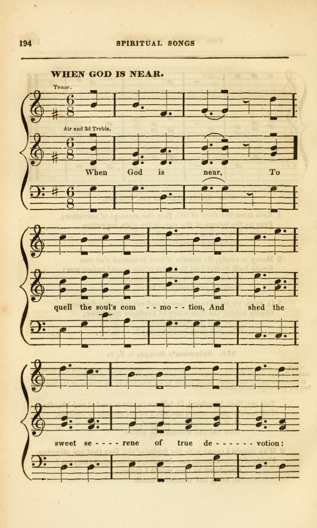 Spiritual Songs for Social Worship: adapted to the use of families and private circles, to missinary meetings, to monthly concert, and to other occasions of special interest.(Rev. and Enl. Ed.) page 194