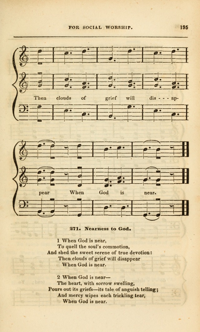 Spiritual Songs for Social Worship: adapted to the use of families and private circles, to missinary meetings, to monthly concert, and to other occasions of special interest.(Rev. and Enl. Ed.) page 195