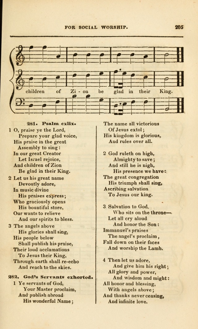 Spiritual Songs for Social Worship: adapted to the use of families and private circles, to missinary meetings, to monthly concert, and to other occasions of special interest.(Rev. and Enl. Ed.) page 205