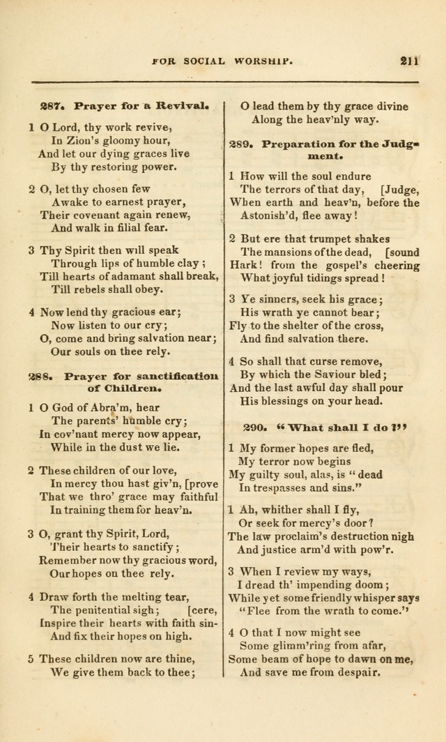 Spiritual Songs for Social Worship: adapted to the use of families and private circles, to missinary meetings, to monthly concert, and to other occasions of special interest.(Rev. and Enl. Ed.) page 211