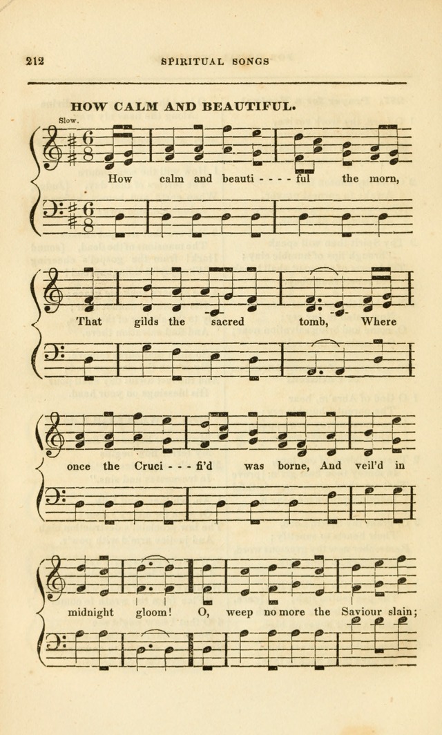 Spiritual Songs for Social Worship: adapted to the use of families and private circles, to missinary meetings, to monthly concert, and to other occasions of special interest.(Rev. and Enl. Ed.) page 212