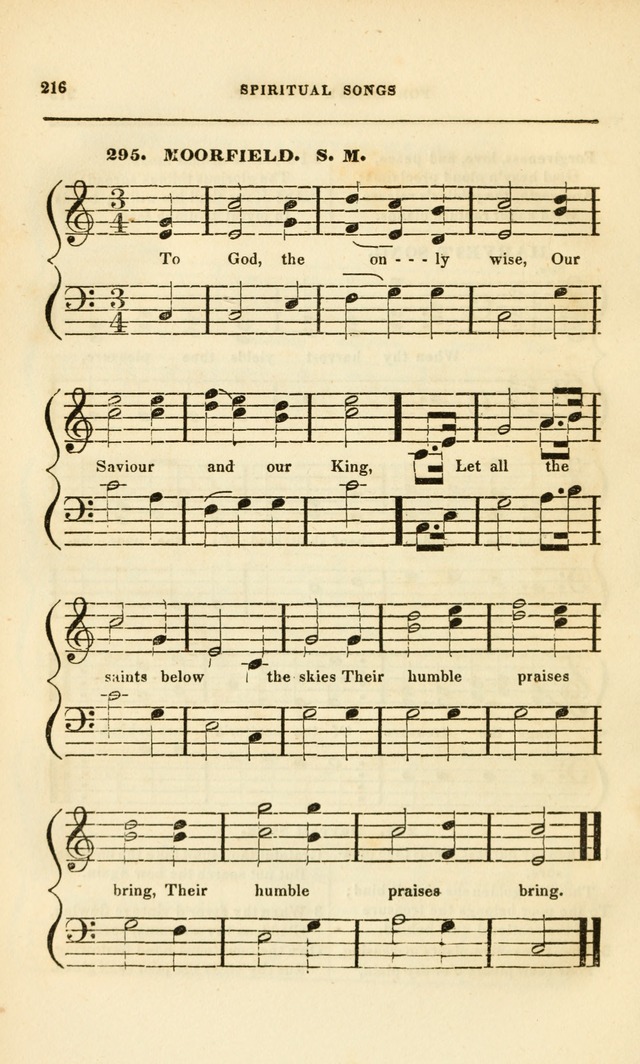 Spiritual Songs for Social Worship: adapted to the use of families and private circles, to missinary meetings, to monthly concert, and to other occasions of special interest.(Rev. and Enl. Ed.) page 216