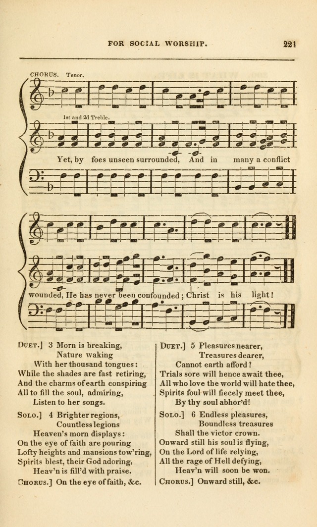 Spiritual Songs for Social Worship: adapted to the use of families and private circles, to missinary meetings, to monthly concert, and to other occasions of special interest.(Rev. and Enl. Ed.) page 221