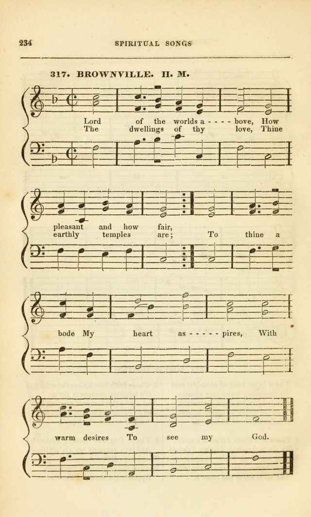 Spiritual Songs for Social Worship: adapted to the use of families and private circles, to missinary meetings, to monthly concert, and to other occasions of special interest.(Rev. and Enl. Ed.) page 234