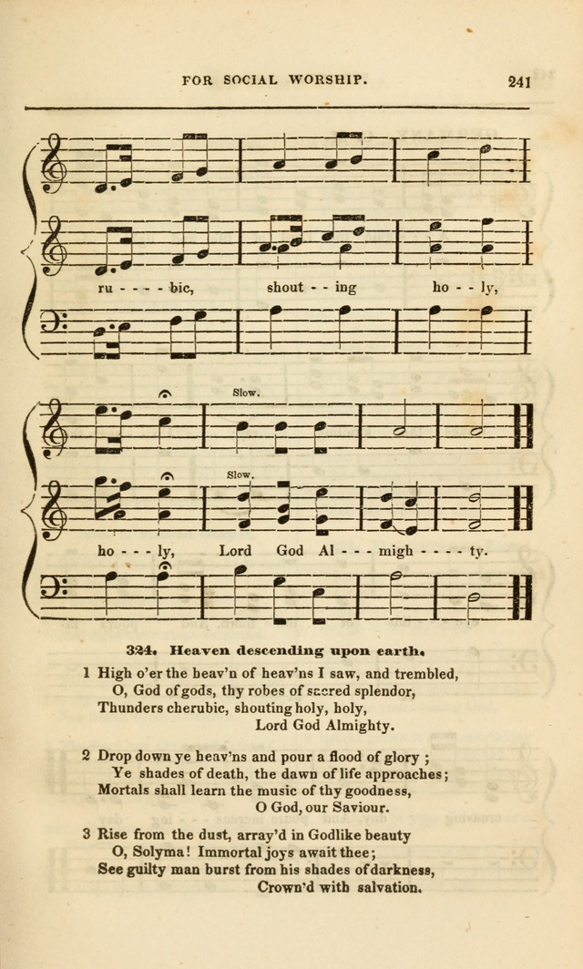 Spiritual Songs for Social Worship: adapted to the use of families and private circles, to missinary meetings, to monthly concert, and to other occasions of special interest.(Rev. and Enl. Ed.) page 241