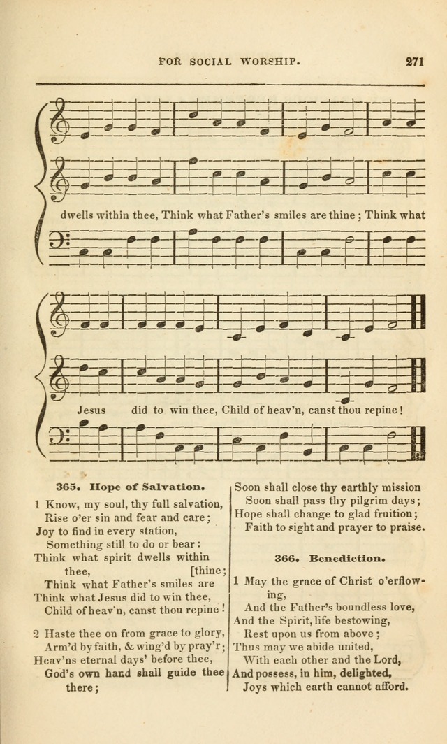 Spiritual Songs for Social Worship: adapted to the use of families and private circles, to missinary meetings, to monthly concert, and to other occasions of special interest.(Rev. and Enl. Ed.) page 271