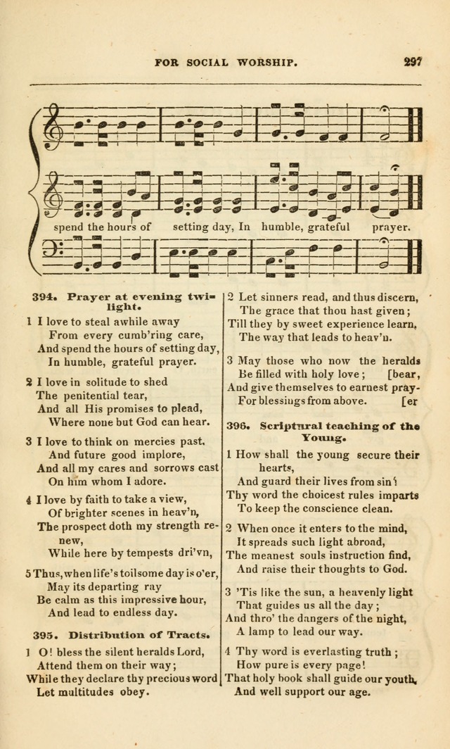 Spiritual Songs for Social Worship: adapted to the use of families and private circles, to missinary meetings, to monthly concert, and to other occasions of special interest.(Rev. and Enl. Ed.) page 297